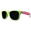 Premium Two Tone Pink And Green Sunglasses